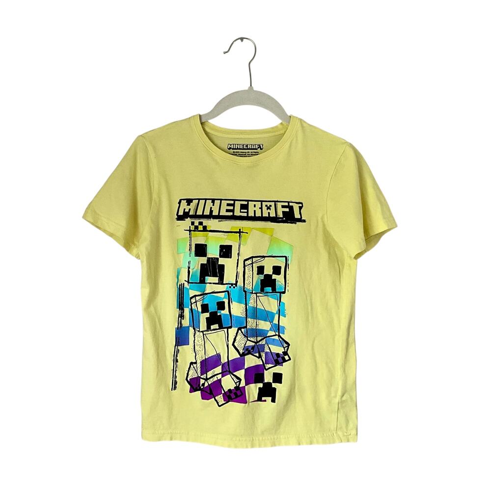 Minecraft Yellow Creeper Kids Shirt: Modern